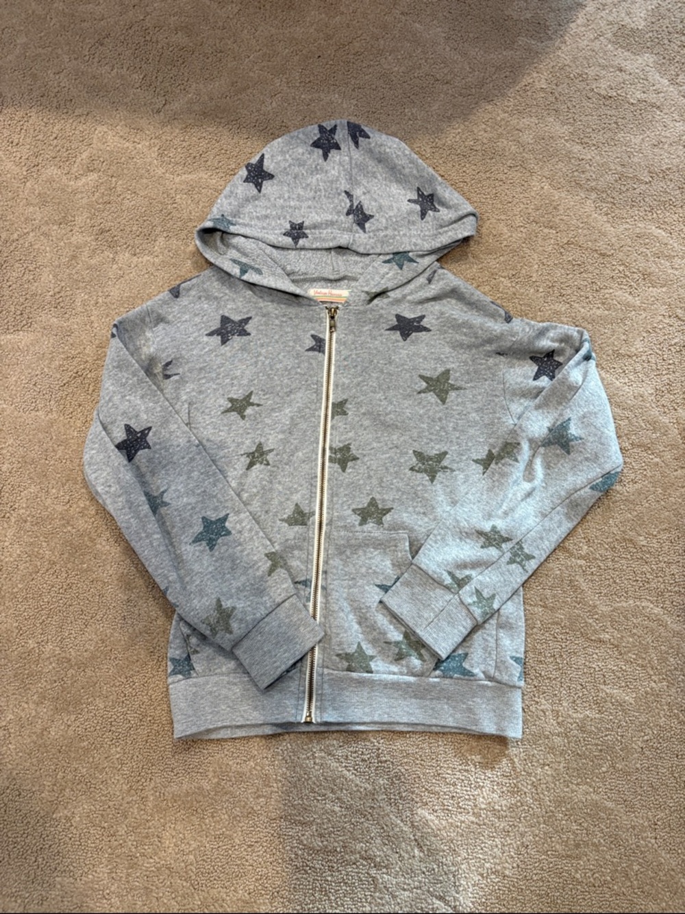 Gray Vintage Havana star zip up kids
